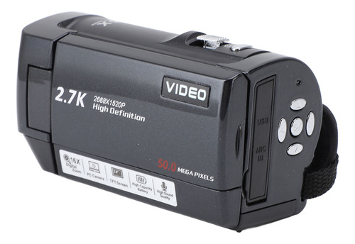 Videocámara Profesional De 2,7 K Con Pantalla Hd De 2,8 PuLG