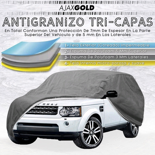 Imagen 5 de 8 de Funda Cubre Auto Cobertor Antigranizo Pick Up Xxl Premium