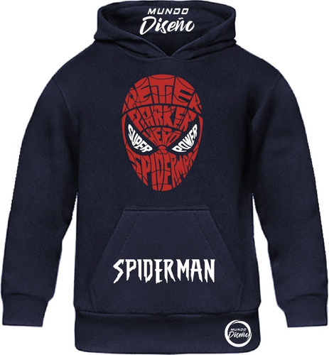 Poleron De Niño Cerrado Con Capucha Spiderman Peter Parker