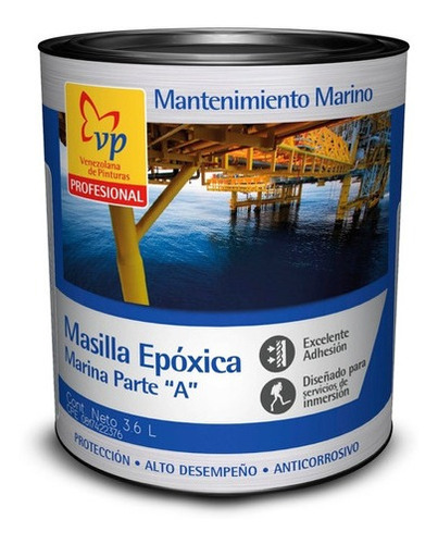 Masilla Epoxica Marina Galón Parte A Vp Profesional