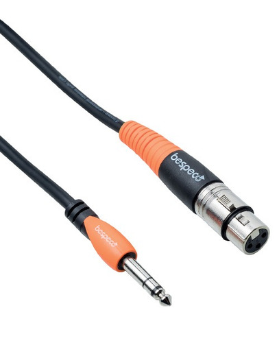 Cable Bespeco Xlr Canon Hembra A  Plug 6,5 St 6mts Slsf600