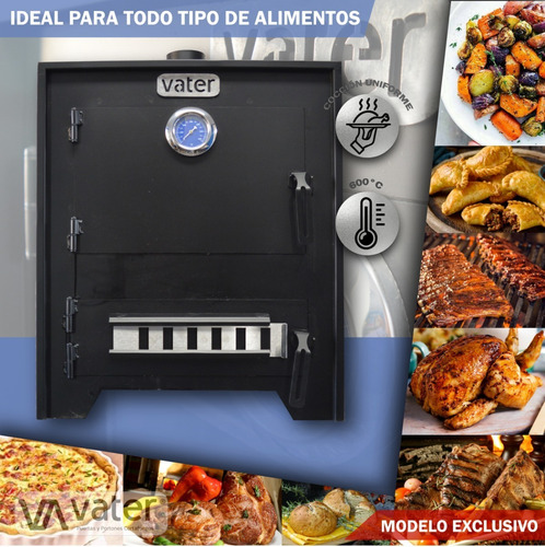Imagen 3 de 6 de Horno Vater Bajo Consumo De Leña. Emula Horno De Barro
