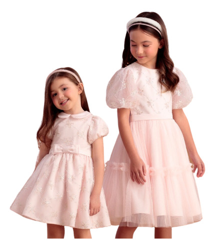 Vestido De Festa Rose Delicate Petit Cherie 22034