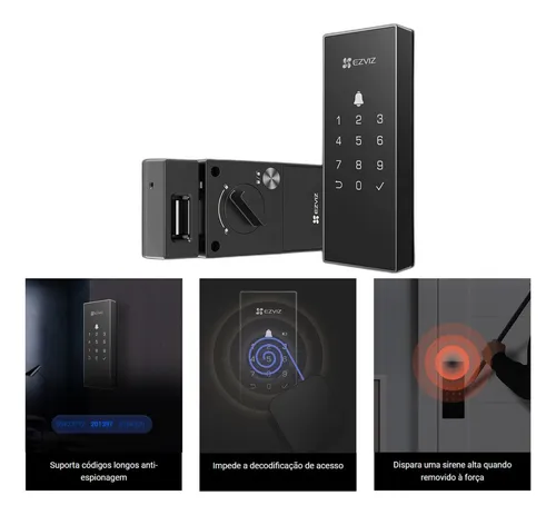 Cerradura Digital Ezviz Ds-dl03 Con Control Por App Y Código
