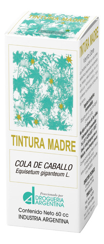 Tintura Madre De Cola De Caballo X 60 Cc Drogueria Argentina Sabor Caracteristico