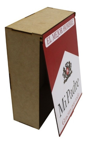 5 Cajas Regalo Sorpresa De Madera Mdf Para El Dia Del Papá