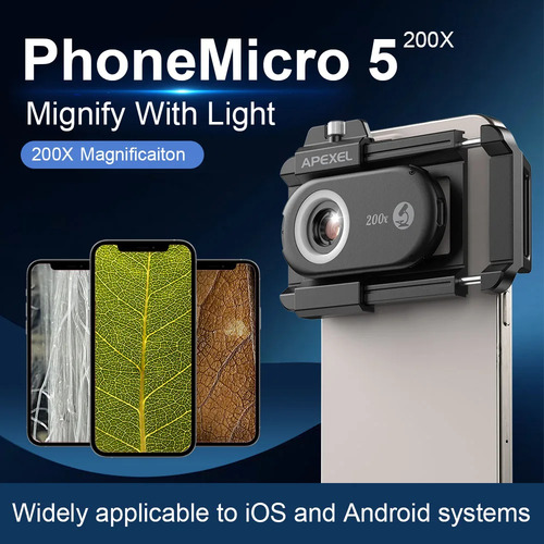 Lente Microscopio Para Celular 200x Uhd
