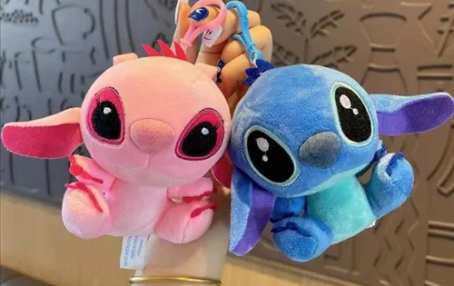 Peluche Llavero Stich Y Angel Regalos Detalles Bonitos Suave