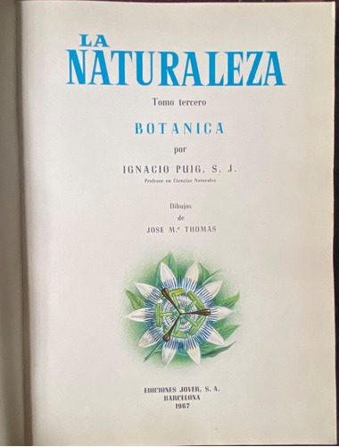 La Naturaleza T3 - Botánica / Ignacio Puig   D1