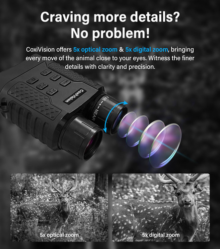 Gafas De Visión Nocturna 4k Con Zoom Digital 5x