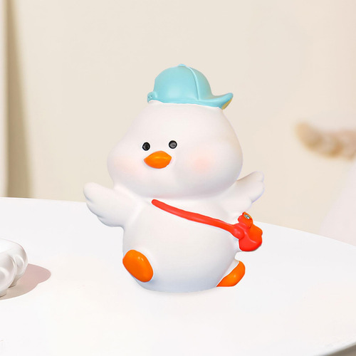 4 Adorable Figura De En Miniatura Para Con Gorra Azul