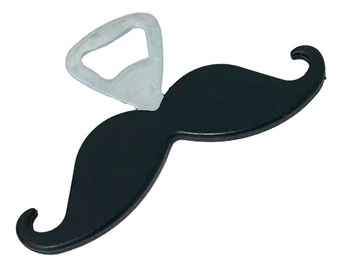 Destapador De Botella Cerveza Abridor De Corcholatas Bigote Negro