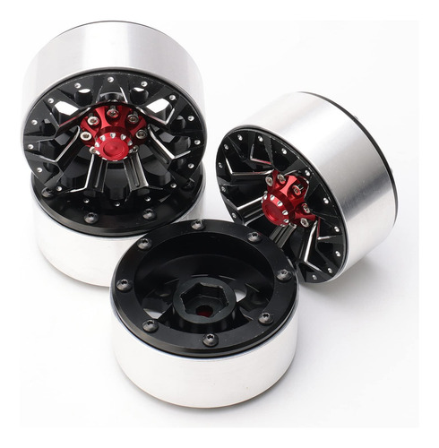 Rchobbytop Llantas Beadlock De 1.9 , 4pcs Rines De Aluminio
