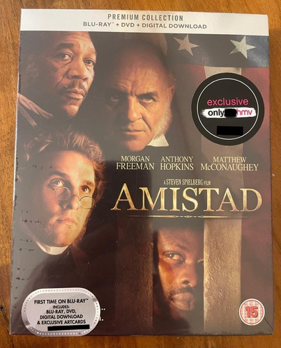 Bluray Amistad - Anthony Hopkins - Spielberg - Dub / Leg