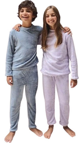 Pijama Niños Niñas Unisex Flannel Polar Terrenal Super Suave