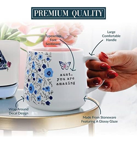 Pavilion Gift Company - Tía, Eres Increíble - Taza De Gres D