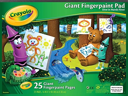 Papel Crayola Giant Fingerpaint 25 Paginas 16 X 