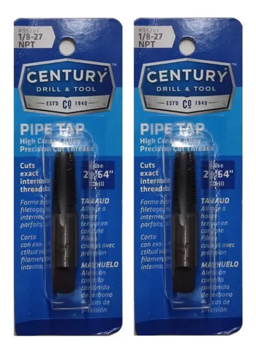comprar Paq 2 Machuelos De 1\u002F8-27 Acero Carbon Century Drill & Tool