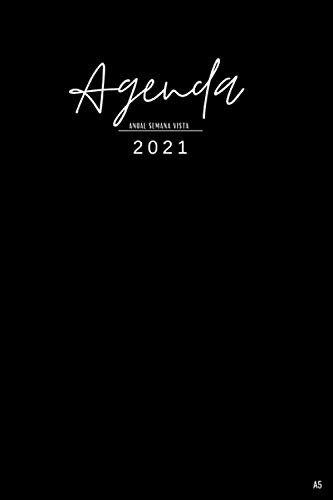Agenda Anual 2021 Semana Vista A5: Del 1 De Enero De 2021 Al