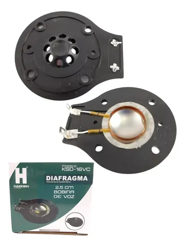 2 Diaframmi In Seta Per Tweeter 25,4 Mm - 8 Ohm, Cupola, Bobina Vocale - Ricambio Universale