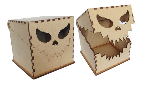 Dulceros Dia De Muertos, Hallowen Caja Mounstro 3 Piezas