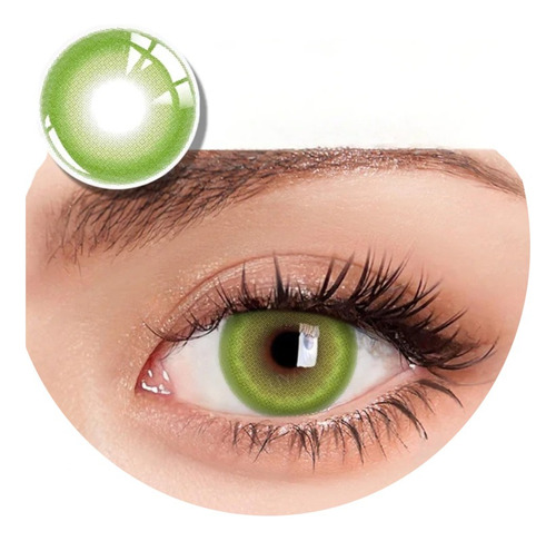 Pupilentes Verde Big Eye Efect Circle Lenses