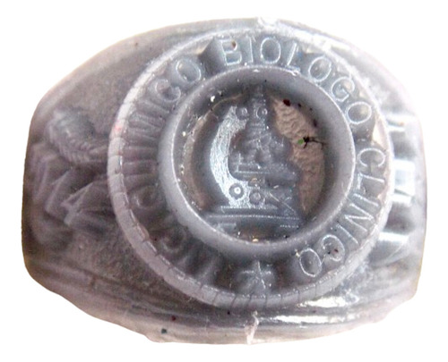 Anillo De Graduación Químico Biólogo Clínico Plata .925