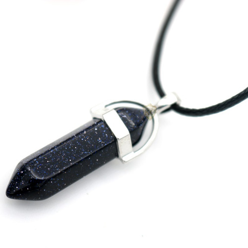 Colar Cordão Onix Pedra Da Lua Cristal Colorido Obelisco