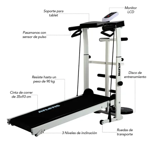 Caminadora Manual Atletis Sprint Plegable