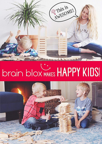 Blox Cerebro De Madera Bloques De Construcción Para Niños -