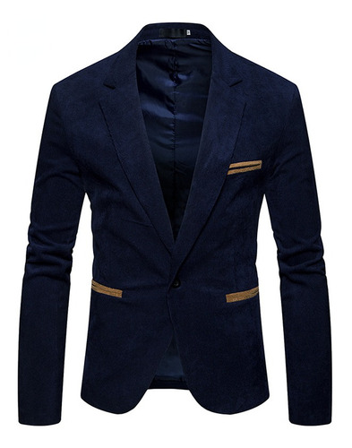 Blazer Pequeño Casual De Color Pana Para Hombre [u]