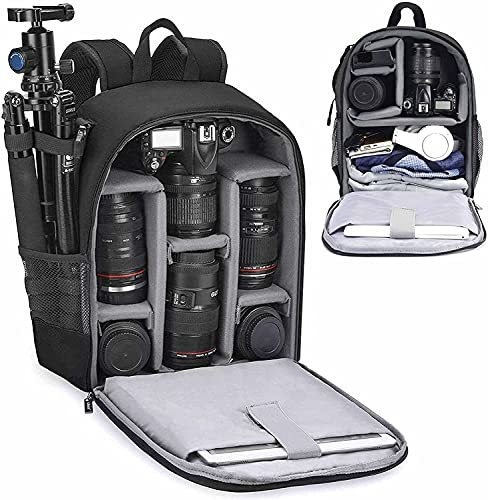 Cwatcun Camera Backpack Bag Professional For Slr Dslr Mirror