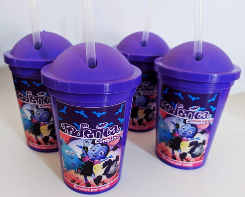 Vasos Milkshake Personalizados - Vampirina (20 Unid)