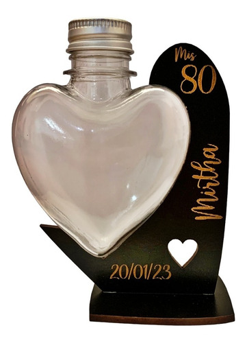 50 Souvenir Personalizados Envase Corazón 125cc Golosinas