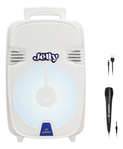 Bafle Amplificado 8 Pulgadas 15000 W Fussion Color Blanco