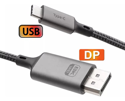 Cable Adaptador Usb-c Thunderbolt Dispaly Port Dp 8k