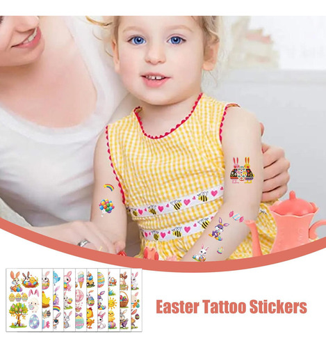 Tz Tatuaje Temporal De Pascua Para Niños Tatuaje Temporal