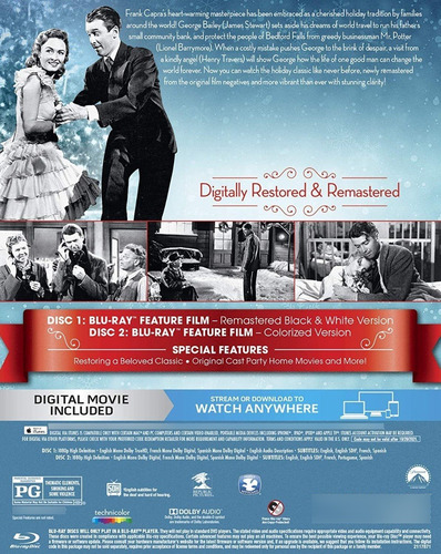 Imagen 2 de 3 de Blu-ray It´s A Wonderful Life / Que Bello Es Vivir