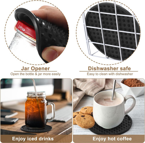 Paquete De 48 Posavasos De Silicona Para Bebidas, Posavasos