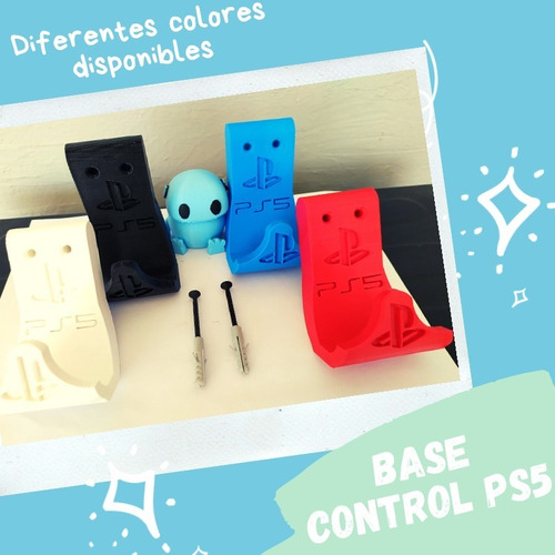 Imagen 4 de 4 de Dos Soportes De Pared Para Mando Ps5/dualsense/ Playstation5