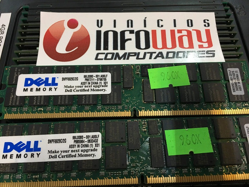 Imagem 6 de 10 de Memoria Ecc Reg 2x2gb Pc2-3200r Dell Poweredge 1800 / 2800