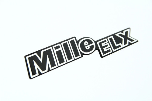 Adesivo Emblema Uno Mille Elx Fiat Carro Resinado Dx0373