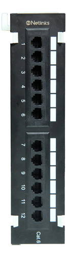 Patch Panel 12 Puertos Cat6 De Pared Netlinks Gta 3 Meses