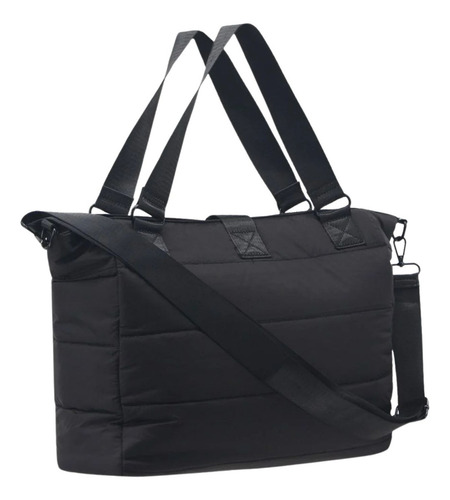 Cartera Nadine Amayra Q Color Negro Correa De Hombro Negro Diseño De La Tela Lisa