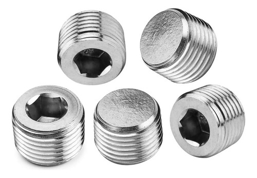 Tubo De Acero Inoxidable Con Tapón Avellanado Hex Npt Male
