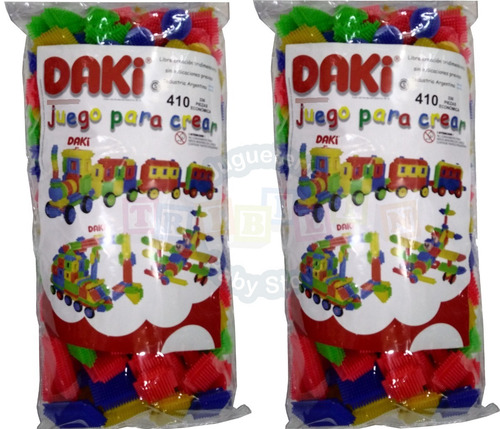 Combo Jardín Daki 672 Piezas 2 Masas 1 Chango Supermercado