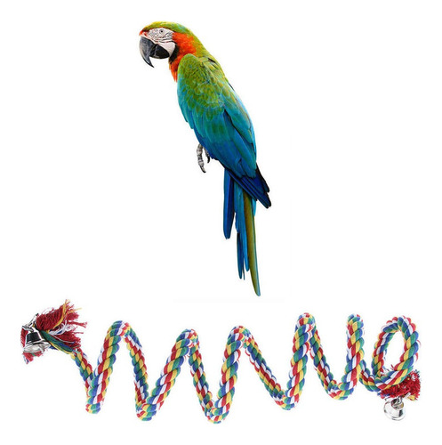 I Bird Perch Rope Bird Toy Para Loros Y Pájaros O Medianos