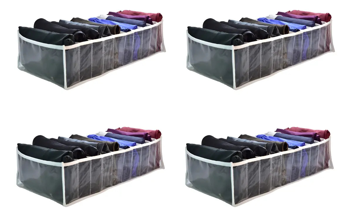 Kit 4 Colmeia Organizadora F (40x20x10) - Legging, Fitness Cor Branco