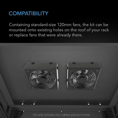 Ca Infinity Rack Fan Kit De Ventilador De Techo, Silencioso