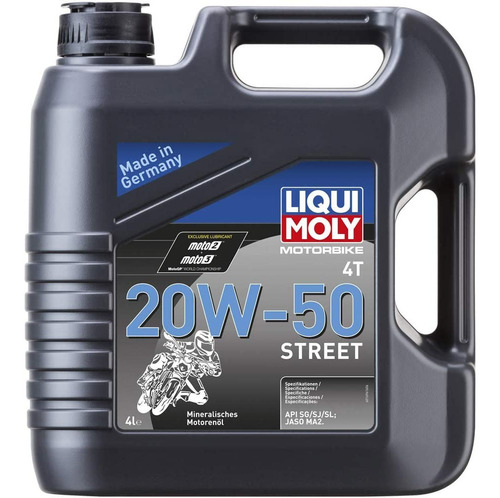 Aceite Mineral Motorbike 4t 20w50 Liquimoly 4lt